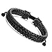 ORAZIO 8PCS Leather Bracelet for Men Womens Braided Rope Bangle Cuff Bracelet,7.5-8.5 Inches Adjustable