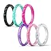 Egnaro Thin and Stackable Silicone Wedding Bands Women - 2.5mm Width - 1.8mm Thick