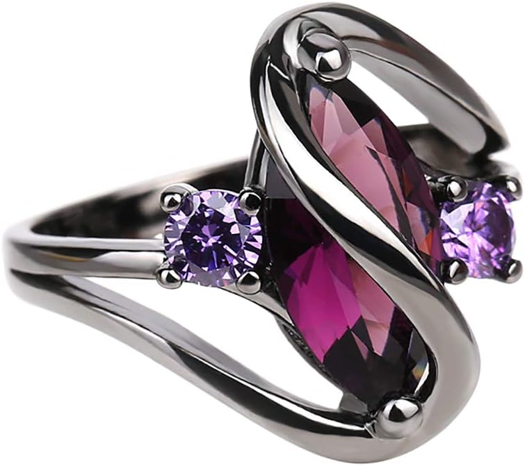 Gespout Women's Gemstones Diamond Ring Silver Ring Crystal Ring Engagement / Wedding Glamorous Jewelry Valentine's Day Jewelry size S (#2)