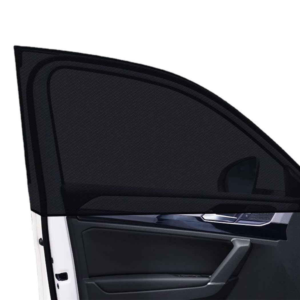 Car Side Window Sun Shades 2 Pack, Baby Curtains Sunshades Car Mosquitoes Net Cover Full Rear Side Window, Blocking UV Mosquitoes, Universal Car Blinds Sunshades (black)
