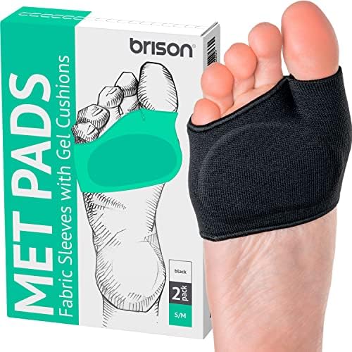 Brison Metatarsal Pads for Women and Men Ball of Foot Cushion Gel