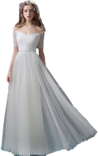 amazon white bridesmaid dresses