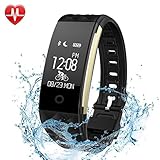 Fitness Tracker, Lattie Smart Bracelet with Heart Rate Monitor Bluetooth Wireless Step Counter Sleep Monitor Activity Health Tracker Pedometer Wristband for IOS & Android Smartphone