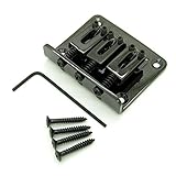Adjustable 3 String Guitar Tailpiece Bridge Guitar Parts Black