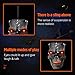 VATOS Halloween Decoration Hanging Skull Head with LED Flashing Eyes & Scary Laughter & Biting Mouth Acoustic Sensor Voice Control Zombie Head| Best Festival Outdoor Indoor Yd Pub Party Decor Favor