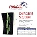 Furious Fitwear Knee Compression Sleeve for Daily Support – Single (1) Only