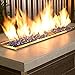 Blazing Fireglass 20-Pound Fire Glass with Fireplace Glass and Fire Pit Glass, 1/4-Inch, Cobalt Blue
