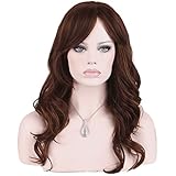 KeeWig Synthetic Auburn Wig Long Wavy Piano Blend Light and Dark Auburn and Strawberry Blonde KATE #P27/30/33
