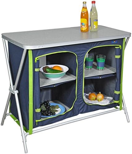 Bel Sol Faltschrank Vorratsschrank Schrank Küche KOMPAKT Fb Blau-Grün