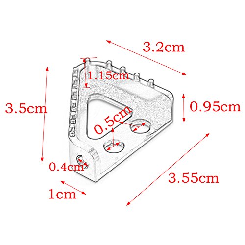 Motorcycle Rear Brake Pedal Step Plate Tip Gear Shifter Shift Lever For KTM 125 - 530 950 ADVENTURE 690 SMC SX XC XCF XCW EXC (orange)