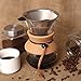 Apace Living Pour Over Coffee Maker - 2019 Edition - Elegant Coffee Dripper Brewer Pot w/Glass Carafe & Permanent Stainless Steel Filter (27 oz)