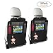 GHB Kick Mats Car Back Seat Protector with Storage Organizer and Touchable iPad Holder Waterproof Leather Effective Prevention of Mud Dirty Scratches