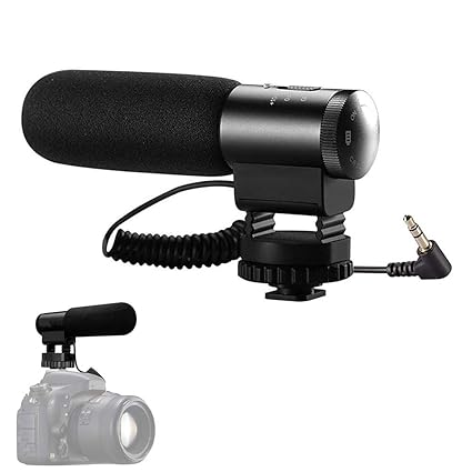 YTBLF Micrófono en Vivo, micrófono de entrevista de la cámara de ...