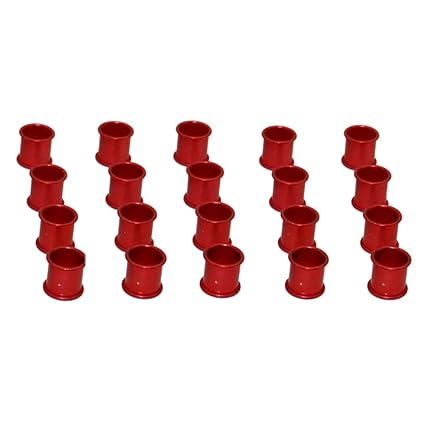 Adhere To Fly 120 Stück 6 Farben Vögel Aluminiumbänder 8mm Renntaube Beinringe