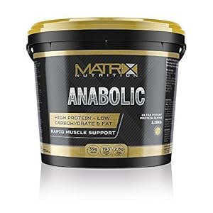 Matrix Nutrition Anabolic Protein Powder – Whey Protein Blend – 80% Protein – Muscle Mass Shake (Chocolate, 2.25KG)