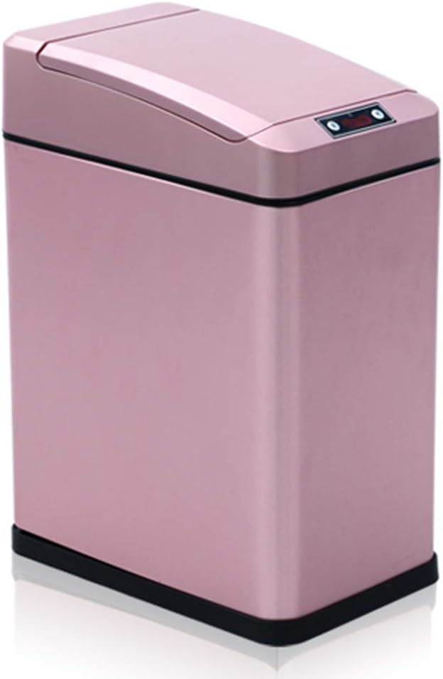 YANZHEN Mülleimer Geruchssichere Intelligente Induktionsfeste Aufladung + Batterie Schlafzimmer Badezimmer Edelstahl | 4 Farben (Farbe : Roségold, größe : 25x15x35cm)