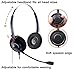 Arama Corded Headset Binaural w/ Noise Canceling Mic for Avaya 1616 9650 Cisco 7902 7912 Yealink T41 Snom 870 Grandstream GXP1400 Panasonic KXT Huawei C58 Zultys 37G IP Phones (A200DY)