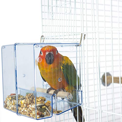 Birds LOVE Bird Feeder Seed Catcher Tray Hanging Cup Food Dish for