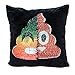 SNUG STAR Mermaid Sequin Pillow Case, Reversible Faces Cushion Cover Changeable Face Pillowcases DIY Decorative Pillowcase for Sofa Home Decor 16 X 16 (P o o p)
