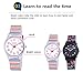 Zeiger Cool Display Easy Read Time Teacher Teen Young Girls Children Kids Watches Resin Band(Colorful)