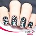Whats Up Nails - Stars Vinyl Stencils for Nail Art Design (1 Sheet, 12 Stencils)