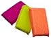 Casabella Multicolor Cellulose Scrub Sponges, Pack of 3, Blue/Yellow/Pink, 3 Count