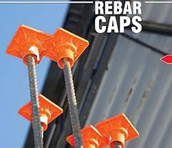 Palmer Safety Premium REBAR CAPS - 100pcs Rebar
