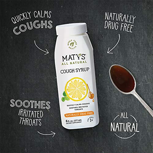 Maty's All Natural Cough Syrup 6 fl oz, Made with Immune Boosting Buckwheat Honey