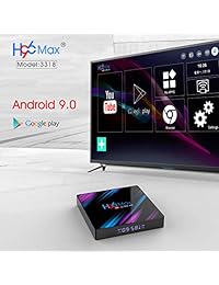 Android 9.0 TV Box 4GB 32GB H96 Max RK3318 Quad Core 64 bits 4K Smart Set Top Box Support 2.4G 5G Dual WiFi H.265 USB 3.0 BT 4.0 100M LAN (Upgraded)