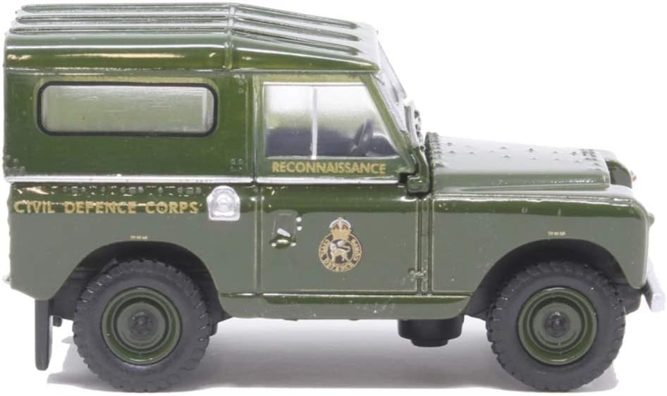 Oxford Diecast 1:76 Land Rover Series II SWB Hard Back Civil Defence Collectable model 76LR2S005, Green - Image 4