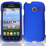Samsung Galaxy Ace Style S765C Blue Hard Case Snap On Rubberized Protector Cover