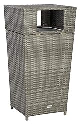 Safavieh Outdoor Collection Mazeli Grey Wicker