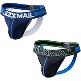 JOCKMAIL 2-Pack Men Jockstrap Mesh Breathable Jock Straps for Men Low Rise Athletic Jockstrap Underwear