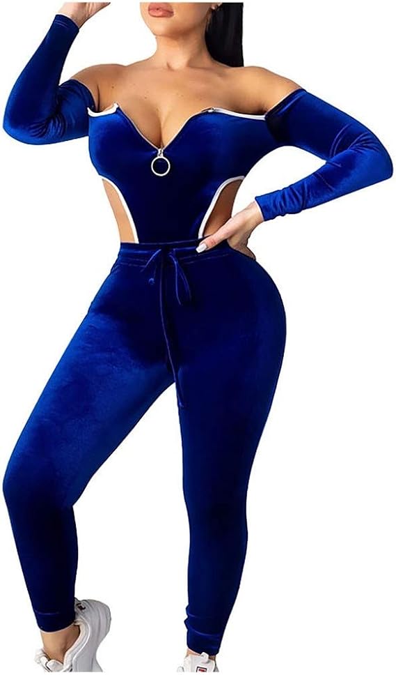 Damen Trainingsanzug Sexy Yoga Outfit Jogging Anzug Sportanzug