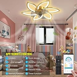 LENIVER 30" Smart Ceiling Fan with Lights Remote
