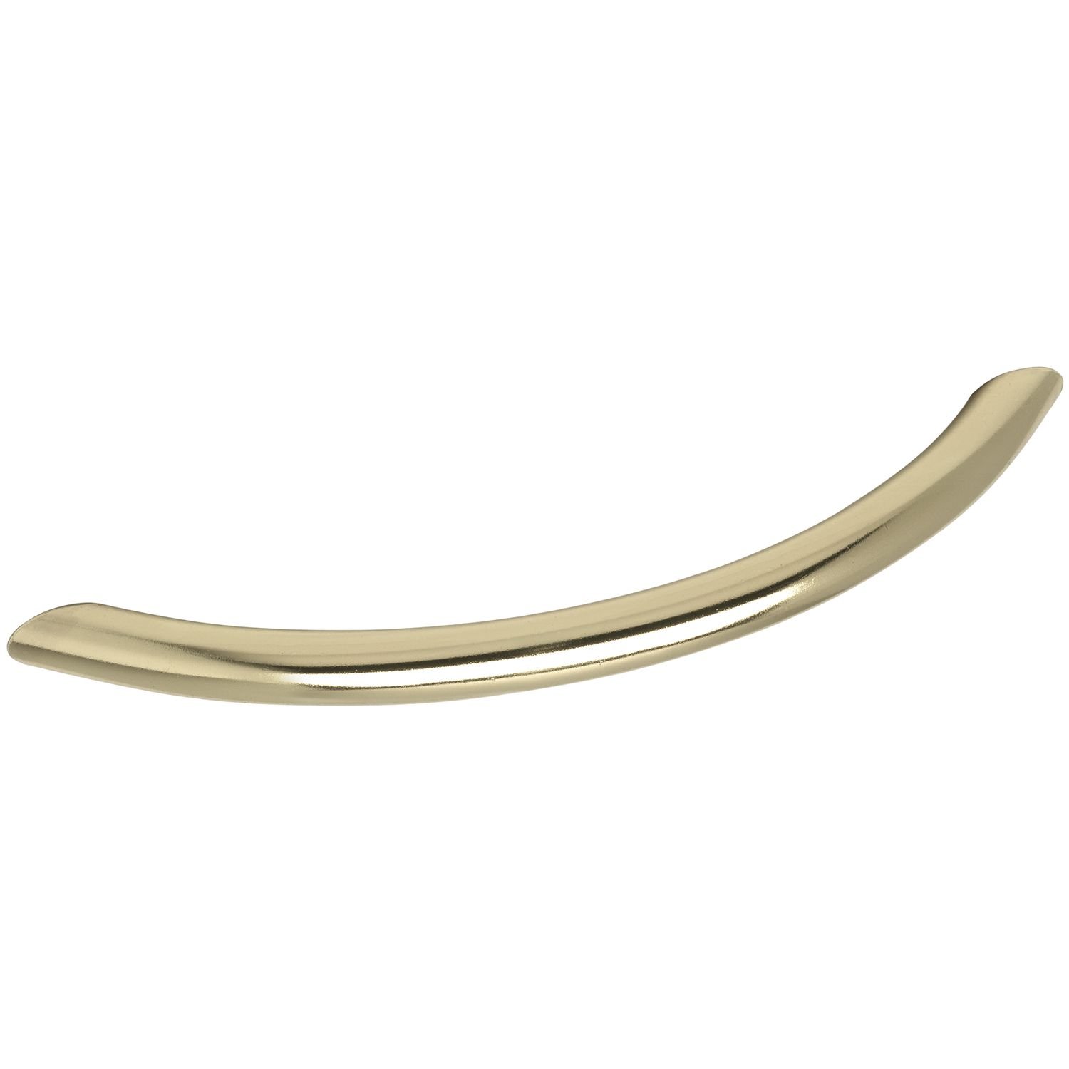 OBF-Online-Discount Grimme Basic Meduna 72 1394 02 Drawer Handle Curved Diameter 10 mm Width 151 mm Steel Handle Polished Brass-Plated Hole Distance 128 mm