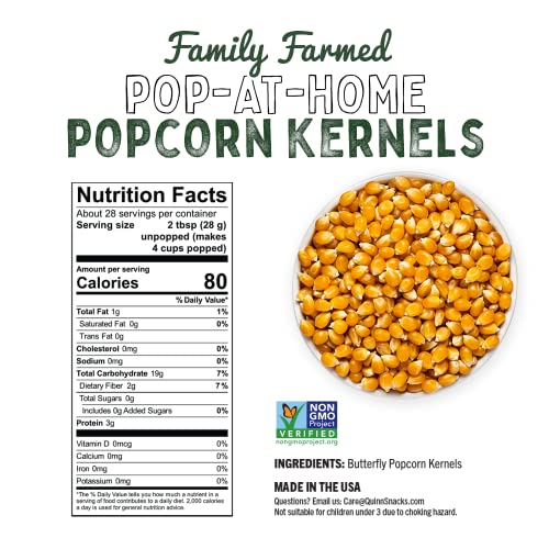 Quinn Family Farmed Gourmet Popcorn Kernels 28 oz (3 count) NonGMO