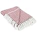 DII 100% Cotton Basket Weave Throw for Indoor/Outdoor Use Camping Bbq's Beaches Everyday Blanket, 50 x 60, Woven Stripe