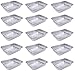 DoKa Home (15-Pack) Aluminum Pans 8.5 x 6 x 1.5 inch Disposable Steam Table Pans. Foil Trays for Baking, Cooking, Broiling, Roasting. Small Size Chafing Silver Color Pans