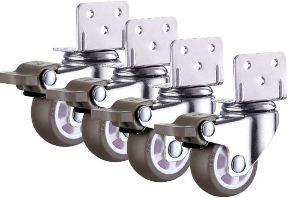 Mlxy roulettes pivotantes, roulettes de Meuble,(Ensemble de 4) avec