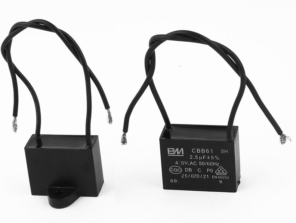 Aexit - Condensador de techo (2 unidades, CA 450 V, 50/60 Hz, 2,5 uF