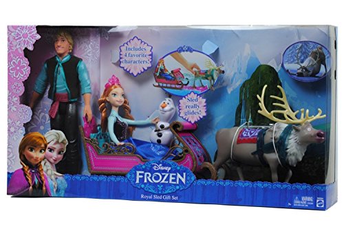 Disney Frozen Royal Sled Gift Set Includes 4 Favorite Characters