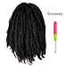 Pack of 3 Afro Kinky Marley 18 inch Braids Hair Extensions Synthetic Twist Crochet Braiding Hair