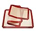 AIDEA Baking Mat 3-piece - Half Sheet Set of 3 Red