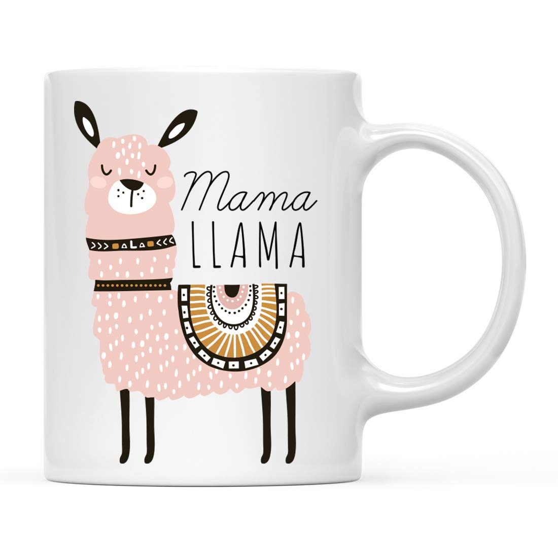 Photo 1 of Andaz Press 11oz. Funny Pun Coffee Mug Gag, Mama Llama Mug, 1-Pack, Llama Alpaca Themed Birthday Party Christmas Ideas, New Mom Mommy Bohemian Baby Shower Mother's Day Mugs