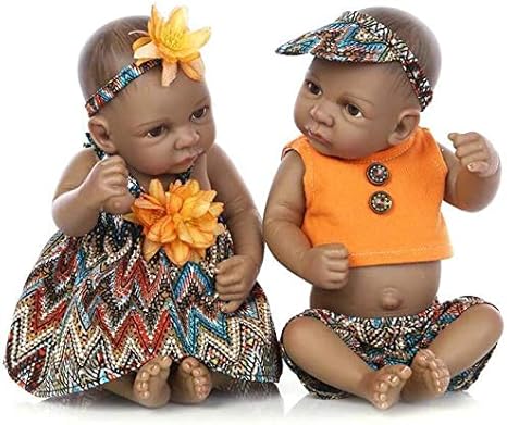 Amazon Co Jp 王宮realisticoベビードールツインズ赤ちゃん27 Cm のバンビーノリボーンベビードールシリコーンアフリカのオリジナルベビー現実的なリボーン赤ちゃんシリコーンフルボディビニールバスのおもちゃmiglior 少年少女 ホーム キッチン