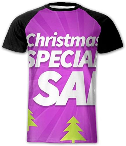 VisionToto Men's T-shirt Full Side Print Funny Carnival Festivals Blouse Material Short Sleeved Sportswear
