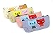 Set of 4 Large Capacity Canvas Pen Pencil Stationery Bag Pouch Box Case - Cute Cat Design and Candy Color
