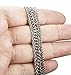 LOYALLOOK 4Pcs Womens Mens Stainless Steel Chain Necklace Mega Pack Rolo Figaro Rope Curb Chain Set 16-24
