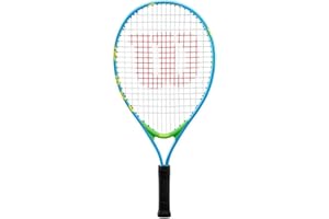 Wilson US Open Jr Tennis Racket, for Kids, Aluminium, Blue/Green, 21
